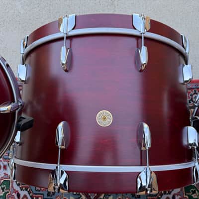 Gretsch USA Custom Drums Satin Rosewood 13/16/24 Shell Pack CLEAN image 7