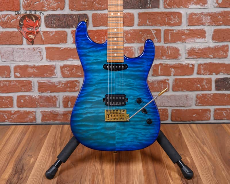 Charvel USA Custom Shop Special Edition San Dimas HS CT QMT Roasted Chlorine Burst 2024 w/OHSC image 1