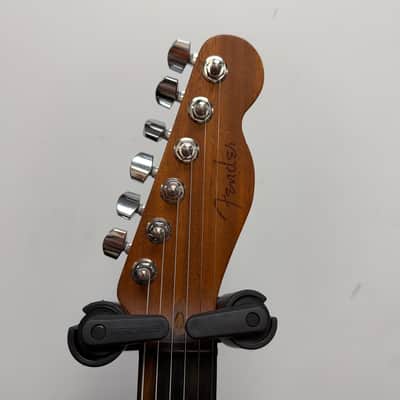 Used Fender American Acoustasonic Telecaster Acoustic Electric Guitar with Fender Gig Bag Sunburst 2019 image 4