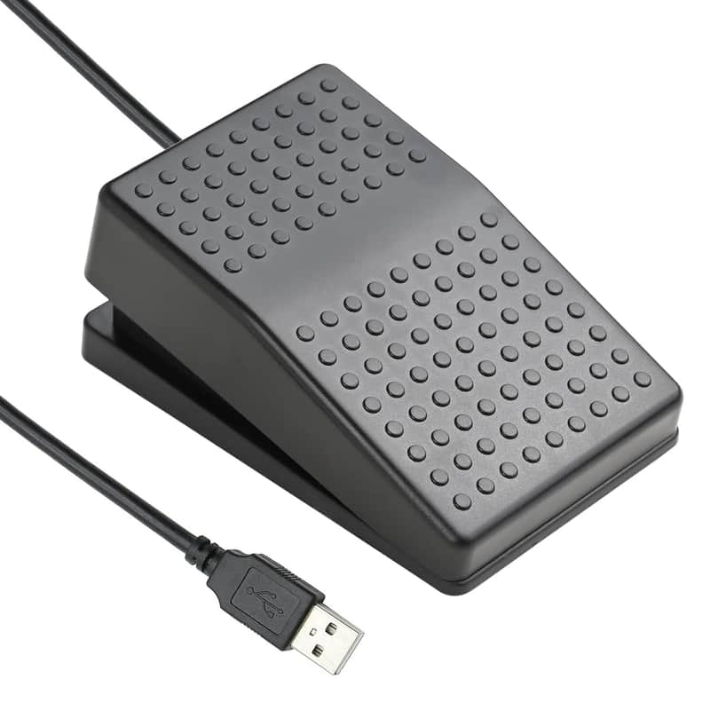 Upgraded Usb Foot Switch Single Pedal Mechanical Control Footswitch Map Mouse Keyboard Hotkey Combination Key Press Simulator Program Page Turner Game Transcription Hid image 1
