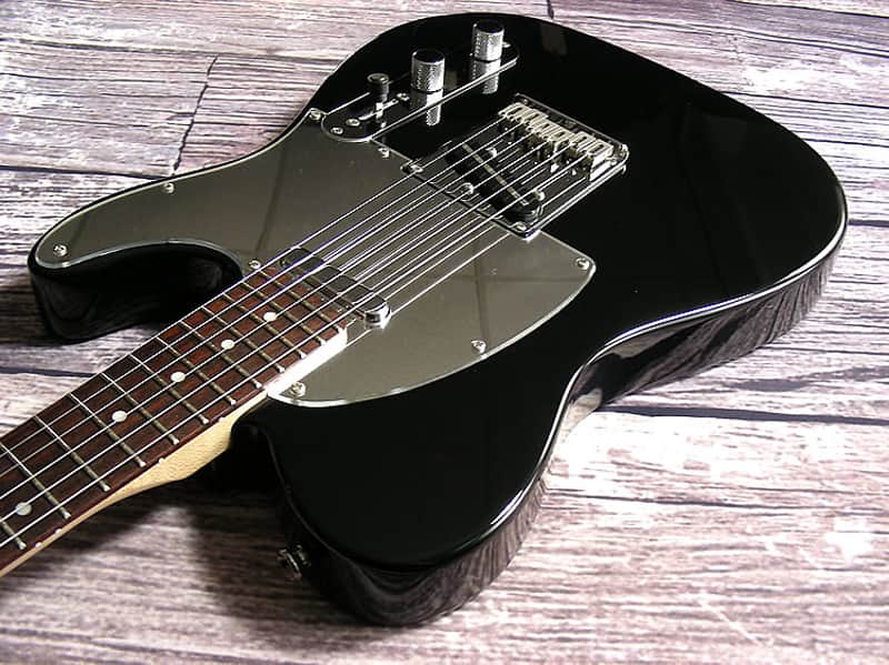 2004 Squier by Fender Black & Chrome Standard Telecaster with | Reverb