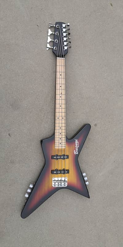 4 Strings Bass /6 Strings Lead Double Sided, Neck Through Busuyi Guitar Mini Pro 2019 image 1