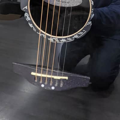 Applause by Ovation AE128 Black with Hardshell Case image 2