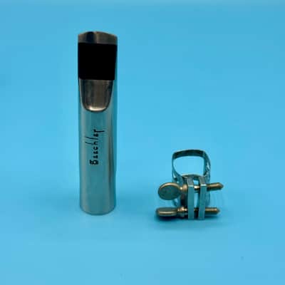1990s Beechler Bellite 8 Stainless Steel Mouthpiece for Alto Sax image 4