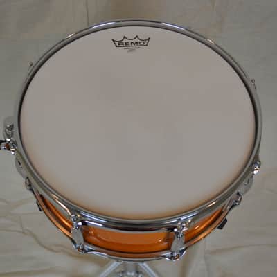Montineri 14x6" Maple Snare Drum - Birdseye Maple Amber Lacquer image 8