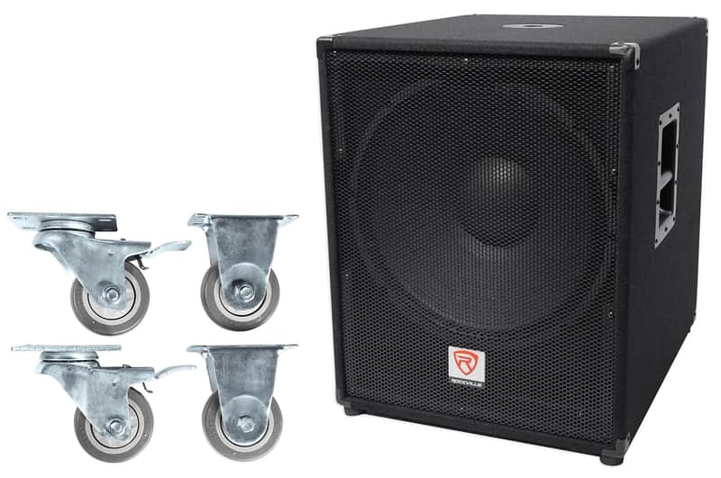 Rockville PBG18 18" Passive 2000w 8-Ohm Pro Audio Subwoofer Sub+Steel Casters image 1