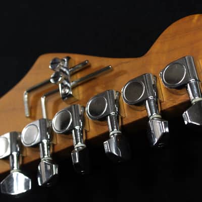 Custom Painted and Upgraded Fender Squier Standard (LH) Strat - Aged and Relic'ed With Graphics image 18