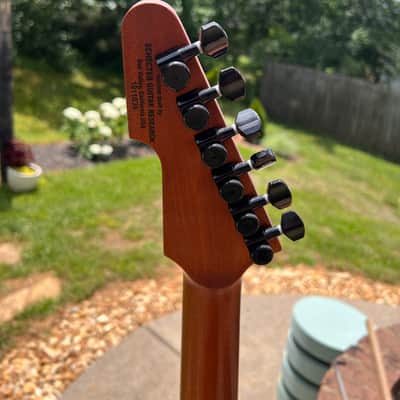Schecter USA Custom Shop E-1 2020 - Gloss Natural Top / Satin Natural Back image 8