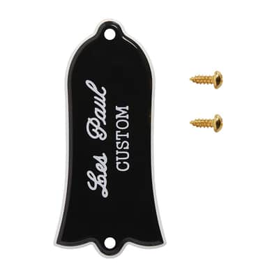 Gibson Les Paul Custom 2 Ply Truss Rod Cover with Screws (Black)