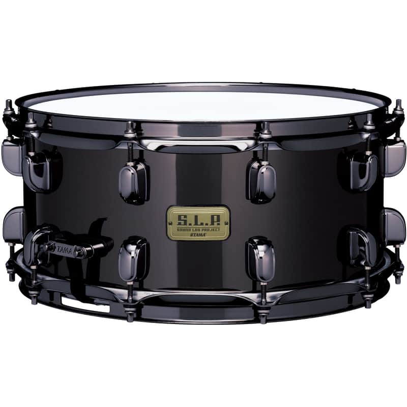 Tama S.L.P. Series LBR1465 6.5X14 Black Brass Snare Drum image 1