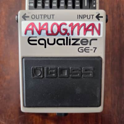 Vintage Black-Label Boss GE-7 EQ (1994) w/Analogman Pro Mod & Upgraded Red LED + Box image 3