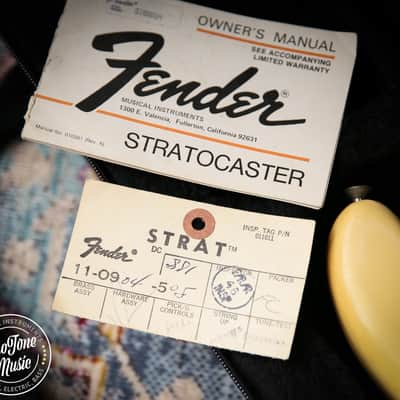 1977 Fender USA Stratocaster Hardtail White image 5