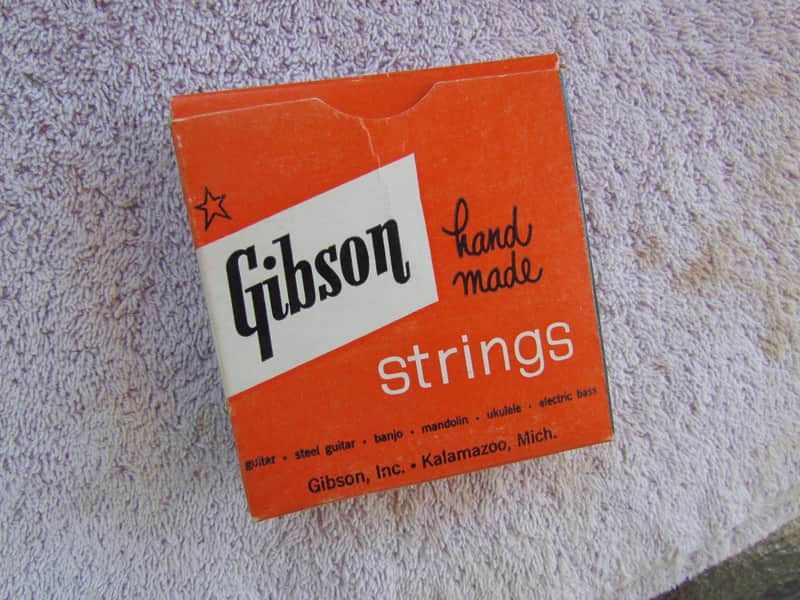 Vintage Gibson Mona Steel Guitar Strings in Box 1 Dozen B Or 2nd Plain Strings Case Candy For Gibson image 1