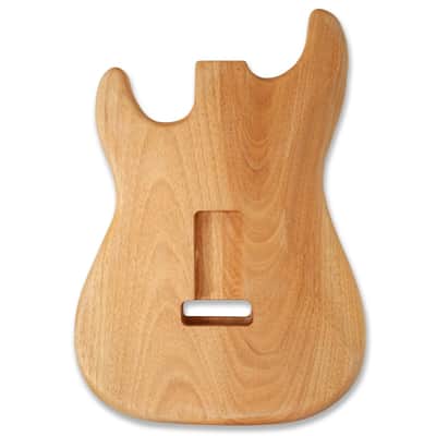Stratocaster Style Electric Guitar Body HSH, Okoume image 2