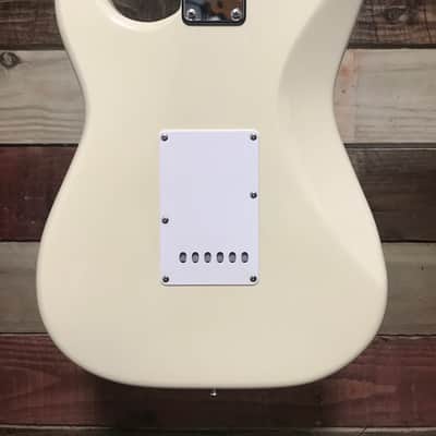 Squier MIJ Standard Stratocaster Maple Fretboard Arctic White 1980s image 4