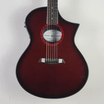 Composite Acoustics GX - Wine Red Burst With OHSC image 1