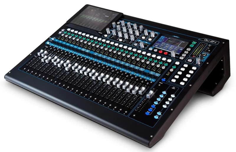 NEW SEALED Allen & Heath QU-24C Chrome Edition 24-Channel Digital Mixer LIVE MIXING CONSOLE Black image 1