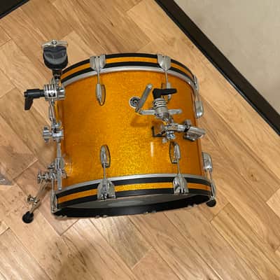 Gretsch Brooklyn Series 14x20 Bass Drum in Gold Sparkle Nitron w/ DW Cymbal Holder Attachment & DW Rail Mount Tom Holder (Rm 4) image 2