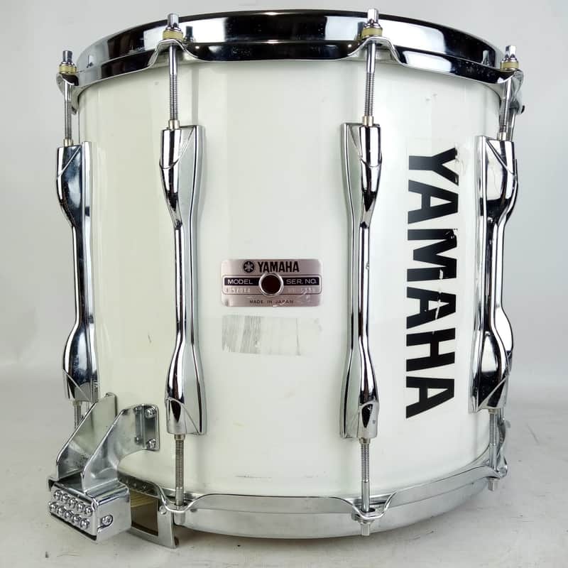 Yamaha 12x14"MS7014 Tour Custom Marching Snare Drum White Japan Triple-Flange80s image 1
