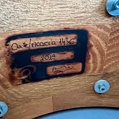 Fantastic - Angel Drums Oak/Acacia 6"x14 segmented snare, satin finish, EXTRAS image 13