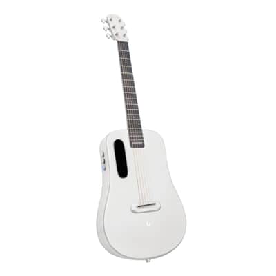 Refurbished LAVA ME AIR Portable Carbon Fiber Electric-Acoustic Guitar. Travel Guitar for Beginners with Onboard Effects and Magnetic Pickup. Silver image 6