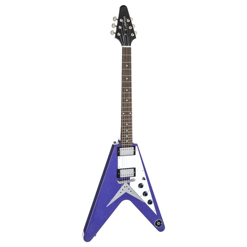 Epiphone Flying V Purple Sparkle - Electric Guitar image 1