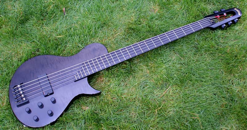 2002 Steinberger Bolin NS 5 String Bass, Black Flamed Maple & OHC image 1