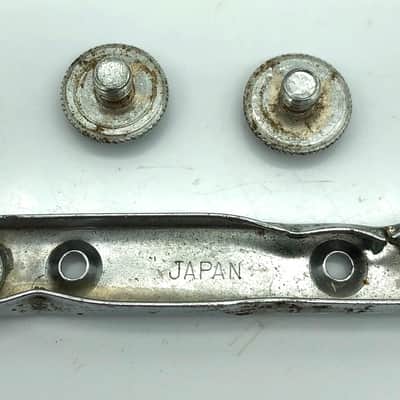 Teisco Zenon Kawai Aria Harmony Kay Bridge Plate w/Thumbwheels 1960’s-70’s Chrome image 4