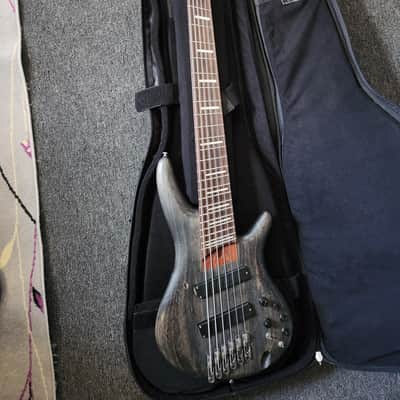 Ibanez SRFF806-BKS Bass Workshop Multi-Scale Soundgear 2015 - 2017 - Black Stained image 1