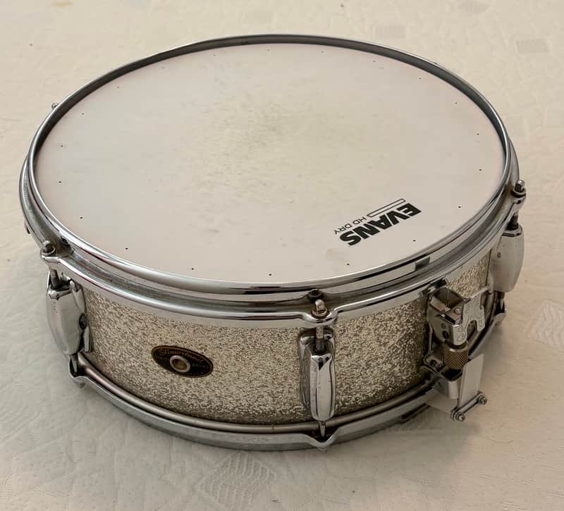 Slingerland Silver Sparkle Six-lug snare 1950s - Silver sparkle image 1
