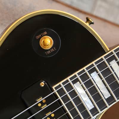 2022 Gibson Custom Shop 1954 Reissue Les Paul Custom 70th Anniversary Electric Guitar Black Ebony + COA OHSC image 4
