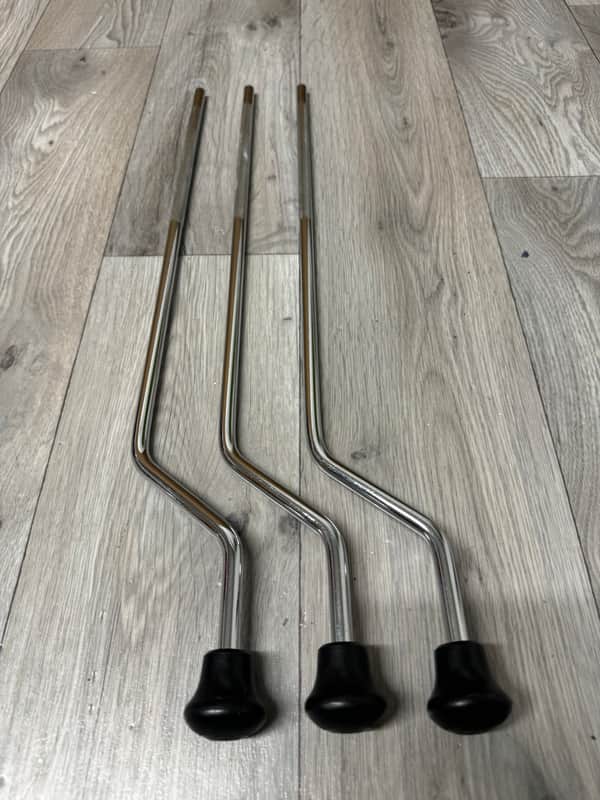 Natal Floor Tom Drum Leg Stands Spares / Hardware x3 #OX83 image 1