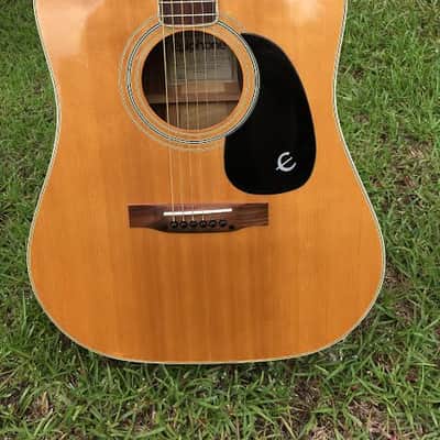 Epiphone FT-550 Acoustic Guitar Norlin Made in Japan 3 piece back early 70's Natural image 2