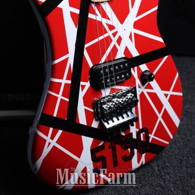 Kramer 1984 Reissue 2005 Eddie Van Halen 5150 Striped Electric Guitar w Gig Bag image 20