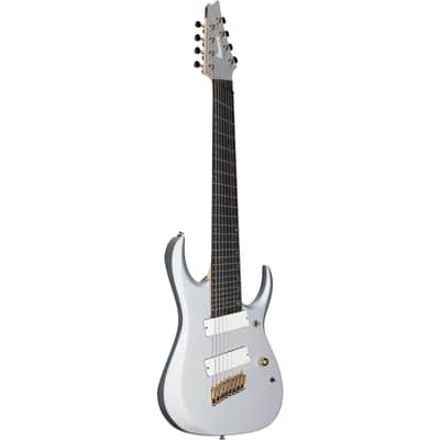 Ibanez RGDMS8 Multi-Scale Electric Guitar, 8-String, Clear Silver Metallic image 2