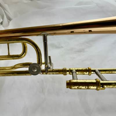 Yamaha YSL-356R Tenor Trombone with F Attachment 2000s - Brass image 4