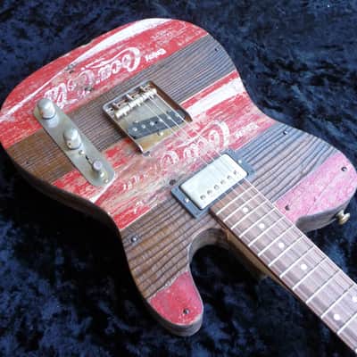 WR Crate-O-Caster Vintage 1968 Coca-Cola Crate Top Custom Shop, Telecaster Guitar image 1