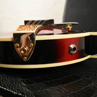 Washburn F-style Mandolin M3SWETWRK-D 2020 Red Sunburst image 8