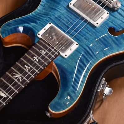 PRS Paul Reed Smith Hollowbody II Piezo Pattern 85/15LT Aquamarine image 5