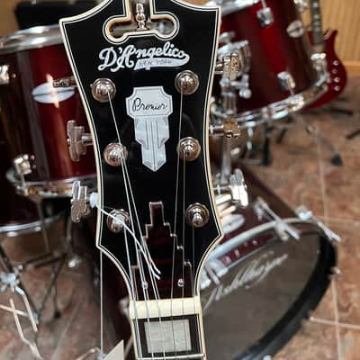 D'Angelico Premier DC Semi-Hollow Double Cutaway with Stop-Bar Tailpiece 2023 - Present - Brown Burst image 3