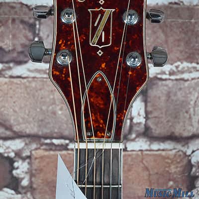 Vintage 1967 1968 Harmony H1265 Sovereign Deluxe Dreadnought Jumbo Acoustic Guitar image 6