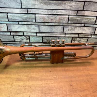 Antoine Courtois Brevete Trumpet Natural Relic with Case image 25