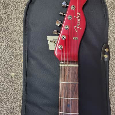 Fender FSR Ford Mustang Telecaster  2009 - Candy apple red only 250 made with fender gig bag image 3
