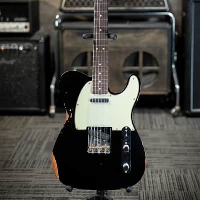Fender Custom Shop LR25 1963 Telecaster Electric Guitar - Relic Black with Hardshell Case image 3