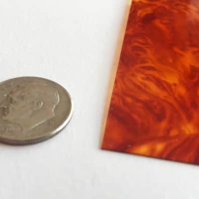 Extra Thin celluloid tortoise shell small blank sheet for guitar pickguards image 1