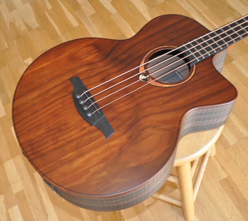 LAG Sauvage BCE / Jumbo Cutaway Electro / Acoustic-Electric 4-String Bass / Green Guitars Series / 2309LT23160 image 1