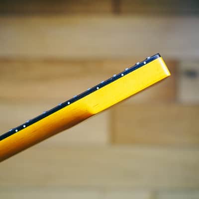 Telecaster Neck – Yellow Maple & Rosewood | 21 Frets | Nitro Satin Finish | Bone Nut image 10