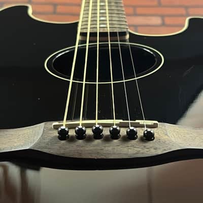 2010 Fender Standard Stratacoustic Acoustic Electric Guitar - Black image 4