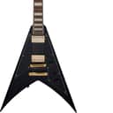 Jackson X Series Scott Ian King V KVXT 6-String Right-Handed Electric Guitar with Mahogany Body, Maple Neck, and Rosewood Fingerboard (Gloss Black)