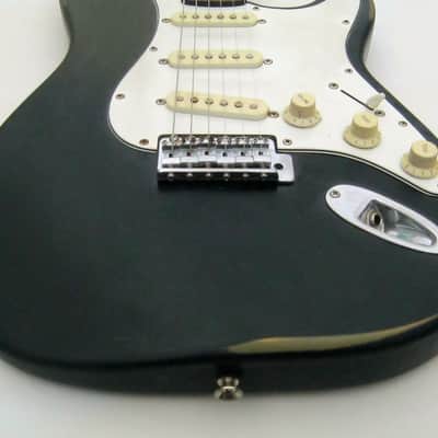 Fender Squier Stratocaster - Light Relic Black image 2